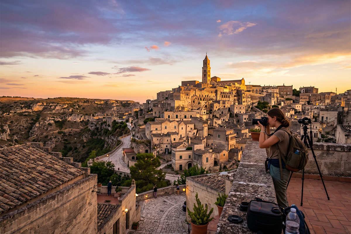 Sunset and Rooftop Photography in Matera: Top Sassi Viewpoints for Stunning Shots